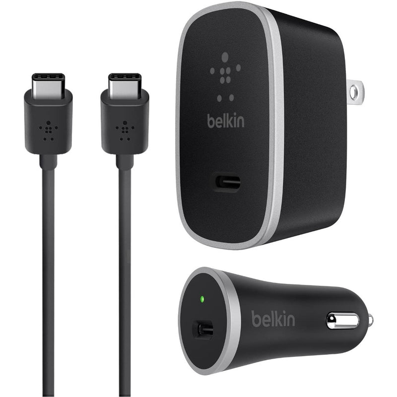 USB-C Car and Wall Charger Kit (5ft) (F7u16DQ05BLKTL) | All-Out Mobile.