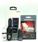 Samsung Ultimate Value Bundle (Fast Charger, 2 USB-C USB-A Cable, Dual-Port Vehicle Charger, 32GB Micro SD Card) | All-Out Mobile.